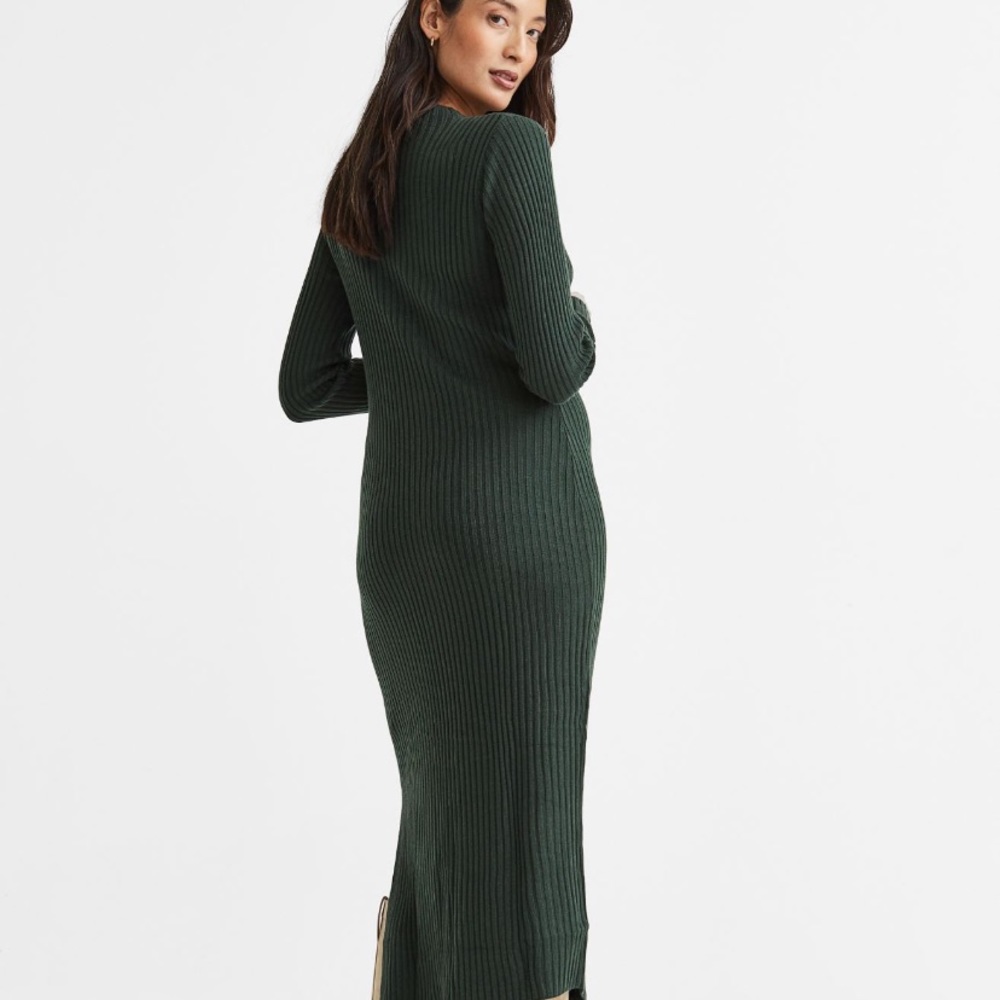 H&M mama rib knit dress